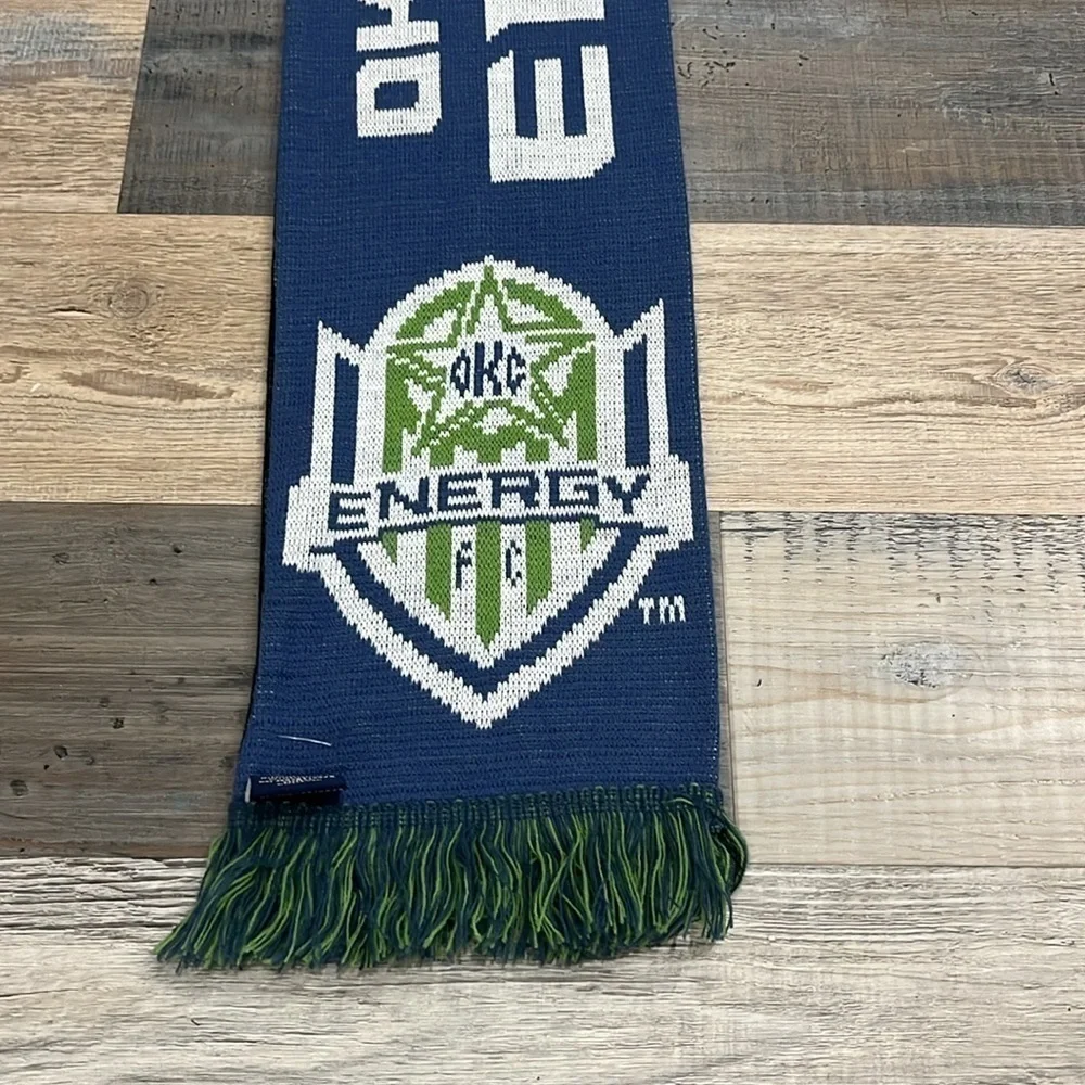 Oklahoma City Energy FC Soccer Scarf Sports Scarf Blue Black Green W7” L61”